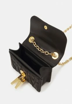 MOSCHINO M GROUP QUILTED SHOULDER BAG - Handbag - Black -MOSCHINO SHOP 1617b9b56df3432dab23f1a1ad6c5309