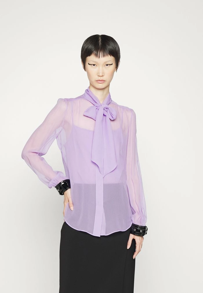 MOSCHINO BONDAGE BUCKLE - Button-down Blouse - Fantasy Violet 4 MOSCHINO BONDAGE BUCKLE - Button-down Blouse - Fantasy Violet - Image 4