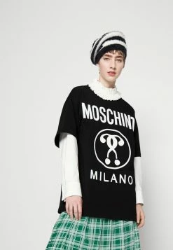 MOSCHINO INSTITUTIONAL LOGOS - Print T-shirt - Black -MOSCHINO SHOP 177b0007e13b4936a98e9f9b6dac7e4a