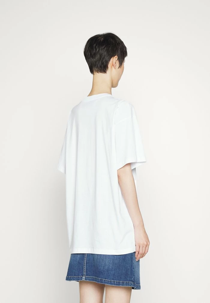 MOSCHINO DOUBLE SMILE - Print T-shirt - Fantasy White 5 MOSCHINO DOUBLE SMILE - Print T-shirt - Fantasy White - Image 5