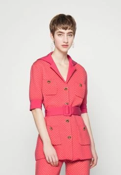 MOSCHINO TEDDY BUTTONS - Cardigan - Fucsia -MOSCHINO SHOP 18fc407d54ce4381bfd40ce6aa3ea997