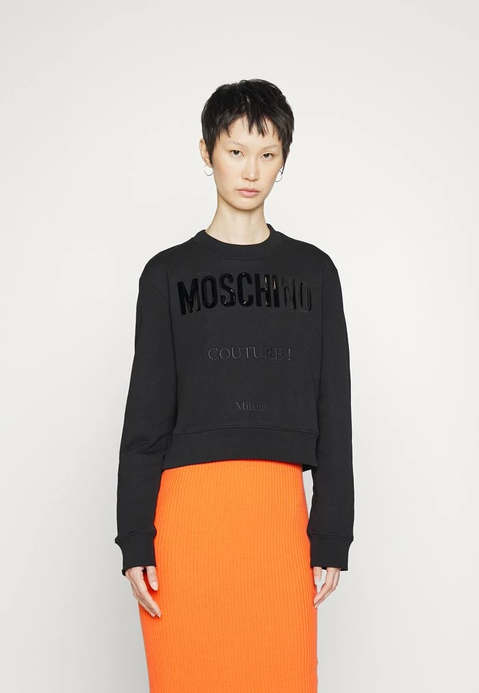 MOSCHINO VINYL COUTURE MILANO - Sweatshirt - Fantasy Black 4 MOSCHINO VINYL COUTURE MILANO - Sweatshirt - Fantasy Black - Image 4