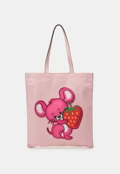 MOSCHINO ILLUSTRATED ANIMALS UNISEX - Tote Bag - Pink