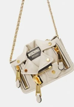 MOSCHINO BIKER BAG SHOULDER BAG - Handbag - Grey -MOSCHINO SHOP 1ab90f9ed6f749a0afabee4e815df426