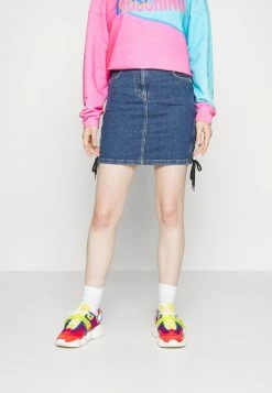 MOSCHINO BONDAGE LACING - Mini Skirt - Blue -MOSCHINO SHOP 1abb5d249c634363a5dcf5726ead6bfb