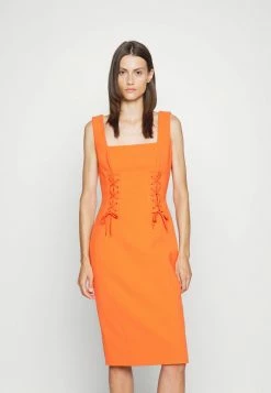 MOSCHINO BONDAGE LACING - Cocktail Dress / Party Dress - Orange -MOSCHINO SHOP 1b082b1c557845efa12738008e226305