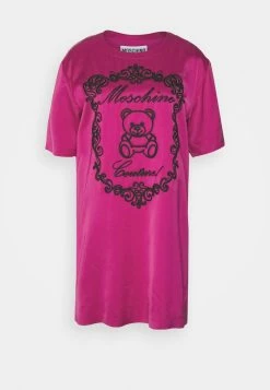 MOSCHINO EMBROIDERY BEAR - Day Dress - Violet -MOSCHINO SHOP 1bf652d3b0f04d9bb31daa99afdd43b3