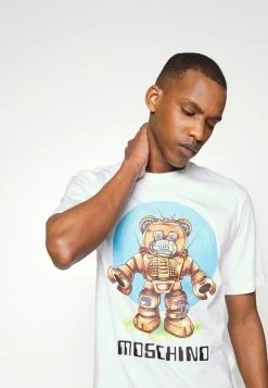 MOSCHINO Print T-shirt - Fantasy White -MOSCHINO SHOP 1c3f28c8bb10401faaaa2ca1169146ca