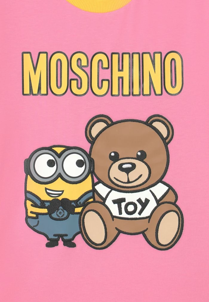MOSCHINO X MINIONS - Print T-shirt - Sweet Pink 3 MOSCHINO X MINIONS - Print T-shirt - Sweet Pink - Image 3