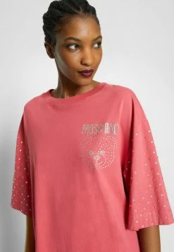 MOSCHINO CRYSTAL TEDDY BEAR - Jersey Dress - Fucsia -MOSCHINO SHOP 1daeec642f00431096e50c045076134e