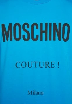 MOSCHINO Print T-shirt - Fantasy Light Blue -MOSCHINO SHOP 1e2cdf796c0a4f3dafeb33e25f2199b7