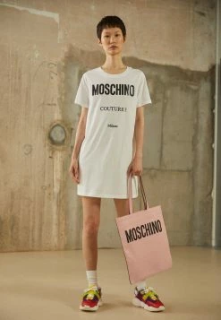 MOSCHINO VINYL COUTURE MILANO - Jersey Dress - Fantasy White