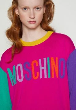 MOSCHINO COLOR BLOCK - Jumper - Violet -MOSCHINO SHOP 1ecc4a82444743e3b3172474c3b92602