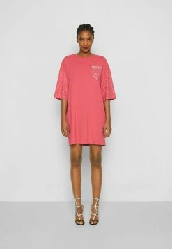 MOSCHINO CRYSTAL TEDDY BEAR - Jersey Dress - Fucsia -MOSCHINO SHOP 20acedfabe5d4608b8110689e4cc41b0