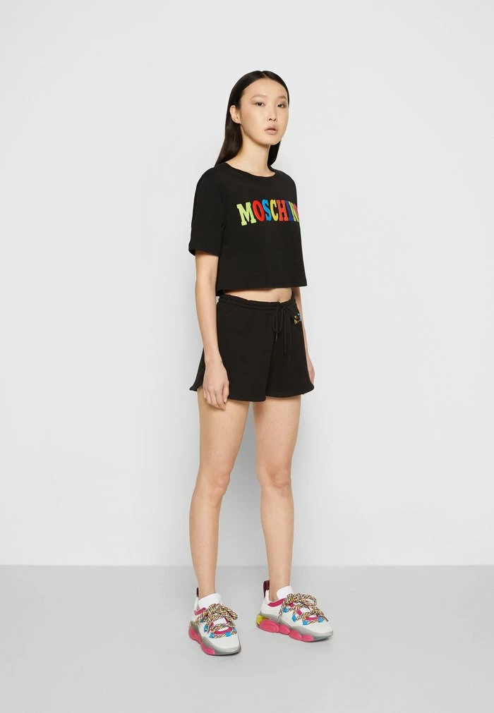 MOSCHINO LOGO - Shorts - Black 5 MOSCHINO LOGO - Shorts - Black - Image 5