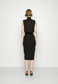 MOSCHINO BUCKLE - Pencil Skirt - Black -MOSCHINO SHOP 20dbab18ef9d4245a427624da3314c92