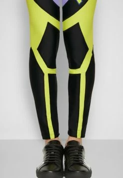 MOSCHINO TROUSERS - Tracksuit Bottoms - Black/purple/yellow -MOSCHINO SHOP 20f9293d44124bd0a15a6b3256486320