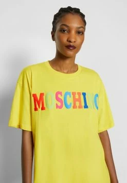 MOSCHINO LOGO - Print T-shirt - Yellow -MOSCHINO SHOP 2134779489464576a41748d65f9c2fe7