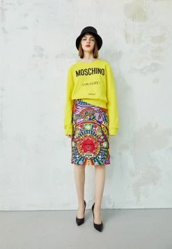 MOSCHINO INSTITUTIONAL LOGOS - Sweatshirt - Fantasy Yellow