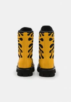 MOSCHINO Lace-up Boots - Black/yellow -MOSCHINO SHOP 2265890849da4d0ab3feb38d8006b6aa