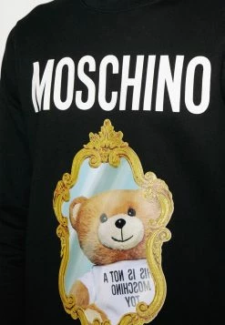 MOSCHINO MIRROR TEDDY BEAR - Sweatshirt - Fantasy Black -MOSCHINO SHOP 23400746c3564cf78f40c9114c7a69b7