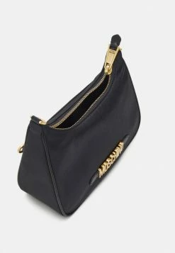 MOSCHINO LETTERING SHOULDER BAG - Handbag - Fantasy Black -MOSCHINO SHOP 23e4eea000234c34ae515a6d732ae5f0
