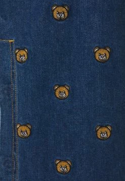 MOSCHINO SKIRT - Denim Skirt - Blue Denim -MOSCHINO SHOP 23f0baeb073b4f25a3e39c6fbbff2ef3