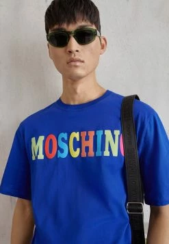 MOSCHINO Print T-shirt - Fantasy Light Blue -MOSCHINO SHOP 242816d0b19b4637bef7d32b3de04e21