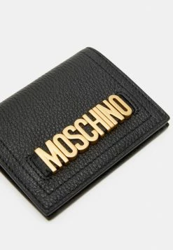 MOSCHINO LETTERING WALLET - Wallet - Black -MOSCHINO SHOP 25480bb4310e4b72ae834de9b76cc14f