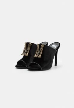 MOSCHINO Heeled Mules - Nero -MOSCHINO SHOP 257243da93c148aca5a452afb46fcbe9