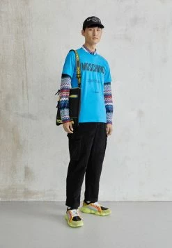 MOSCHINO Print T-shirt - Fantasy Light Blue