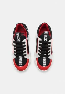 MOSCHINO UNISEX - Trainers - White/red -MOSCHINO SHOP 2596a0f6fee744b1bd2bd57f2a4de564