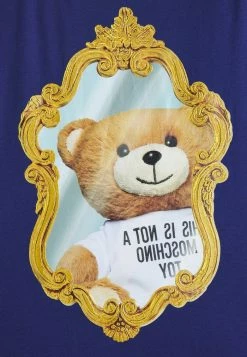 MOSCHINO Print T-shirt - Blue -MOSCHINO SHOP 25c5937ffed74883b496e6d759d28e7d