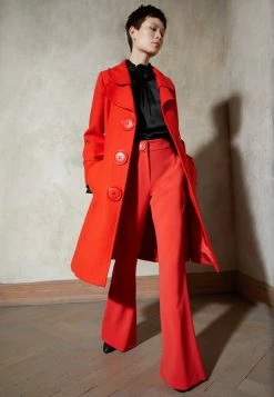 MOSCHINO MACRO BUTTONS - Classic Coat - Red