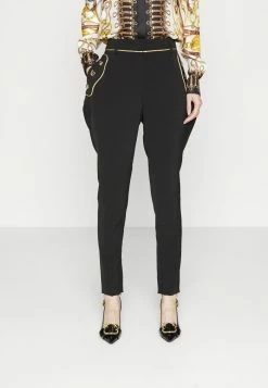 MOSCHINO TEDDY BEAR BUTTONS - Trousers - Black -MOSCHINO SHOP 270ad1e624ee41faa7ab1d12a503f8f1