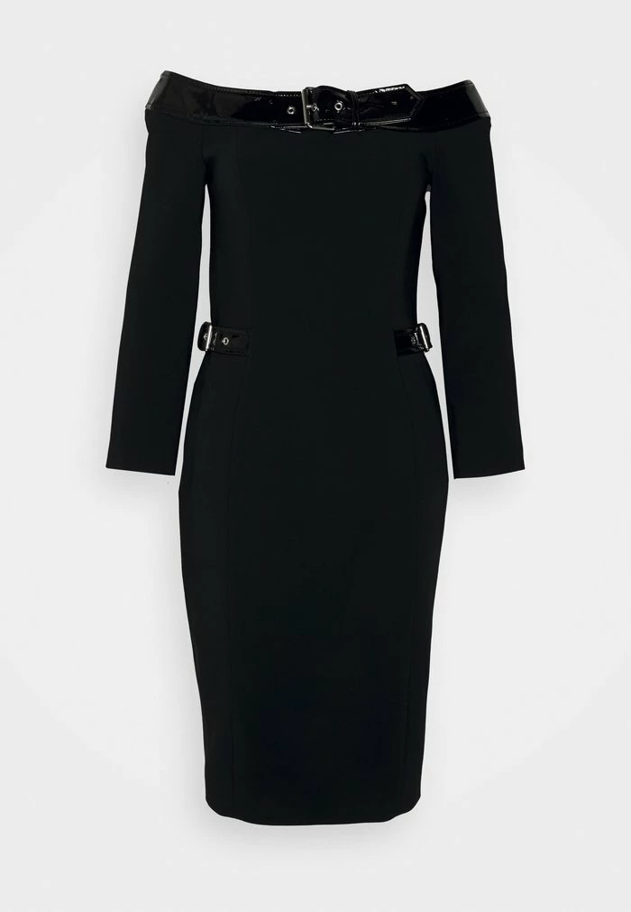 MOSCHINO BONDAGE BUCKLE - Shift Dress - Black 8 MOSCHINO BONDAGE BUCKLE - Shift Dress - Black - Image 8