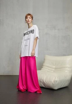 MOSCHINO INSTITUTIONAL LOGOS - Print T-shirt - White