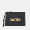 MOSCHINO LETTERING CLUTCH - Clutch - Black