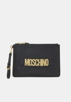 MOSCHINO LETTERING CLUTCH - Clutch - Black