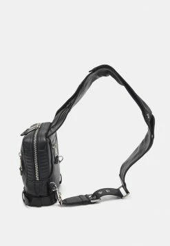 MOSCHINO SHOULDER BAG UNISEX - Across Body Bag - Black -MOSCHINO SHOP 29d120a07f3c4d018e31b035ea71e4ee