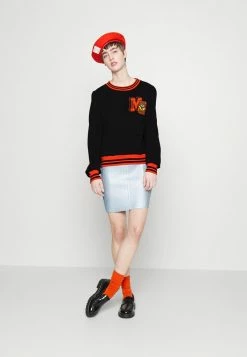 MOSCHINO VARSITY GROUP - Sweatshirt - Black -MOSCHINO SHOP 2a37d358269549cf903c7496323b7f50