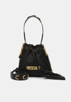 MOSCHINO LETTERING SHOULDER BAG - Handbag - Black