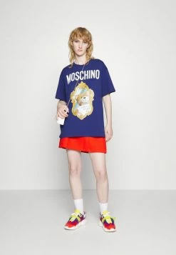 MOSCHINO Print T-shirt - Blue -MOSCHINO SHOP 2b295407f1d74e768ddf81956fa29ee8