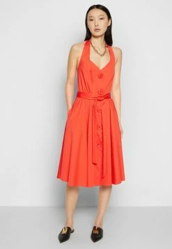 MOSCHINO MACRO BUTTONS - Cocktail Dress / Party Dress - Red -MOSCHINO SHOP 2bd0093372ec4031a7b2065e4c335212