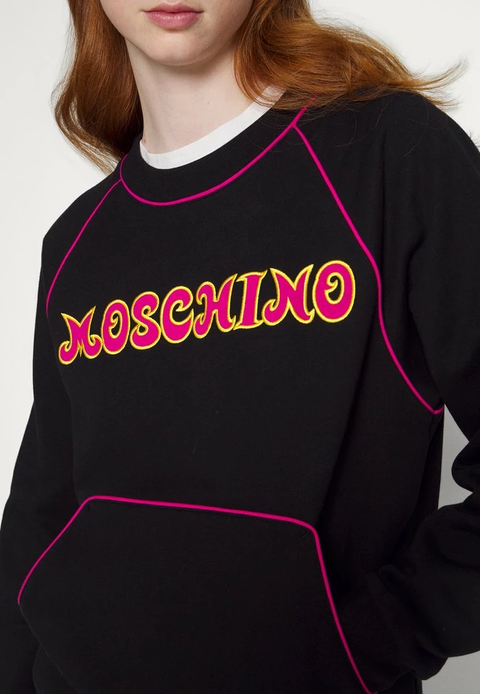 MOSCHINO EMBROIDERED SEASONAL - Sweatshirt - Black 8 MOSCHINO EMBROIDERED SEASONAL - Sweatshirt - Black - Image 8