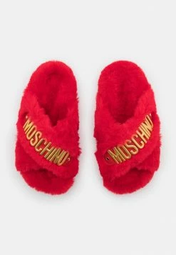 MOSCHINO Slippers - Red 9 MOSCHINO Slippers - Red -MOSCHINO SHOP 2d80a38d78b54d13ad29db7330ba6b52