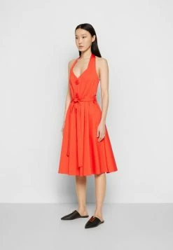 MOSCHINO MACRO BUTTONS - Cocktail Dress / Party Dress - Red -MOSCHINO SHOP 2de0f7d9dde64e87b51b4721432be1b3