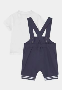 Alternative view of MOSCHINO DUNGAREES SET UNISEX - Print T-shirt - Navy Blue