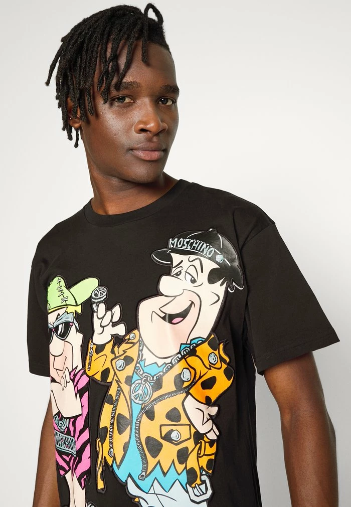 MOSCHINO UNISEX - Print T-shirt - Fantasy Black 7 MOSCHINO UNISEX - Print T-shirt - Fantasy Black - Image 7