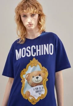 MOSCHINO Print T-shirt - Blue